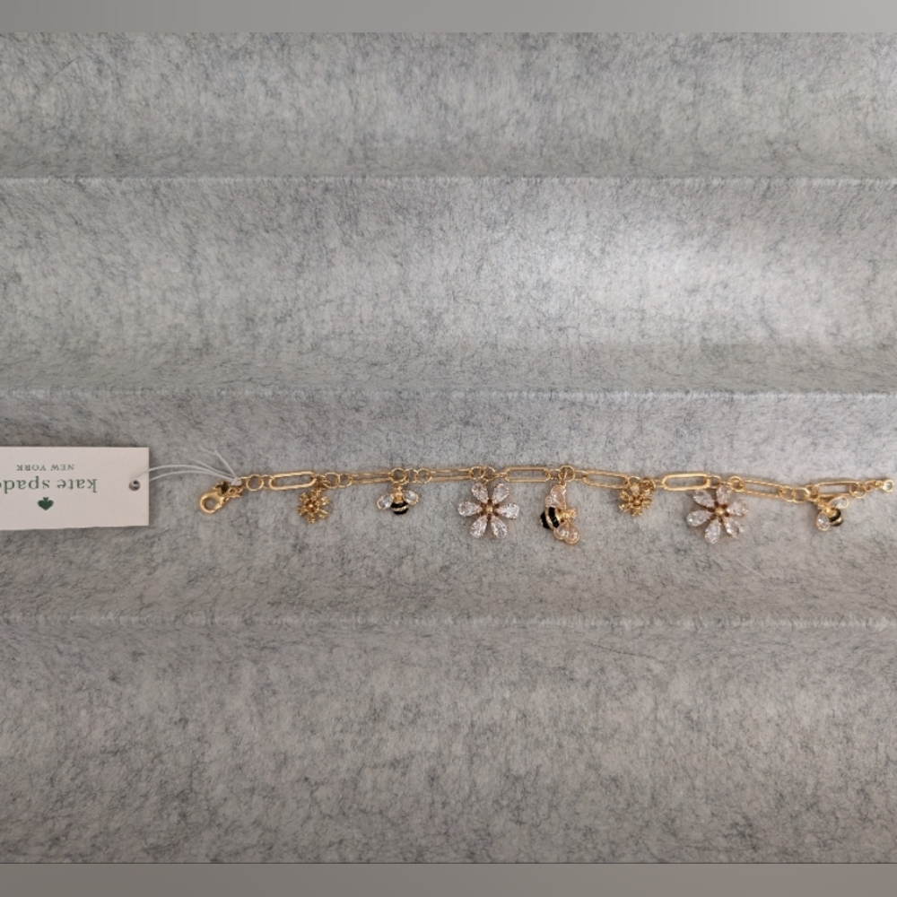 Kate Spade Gold Bee Charm Bracelet